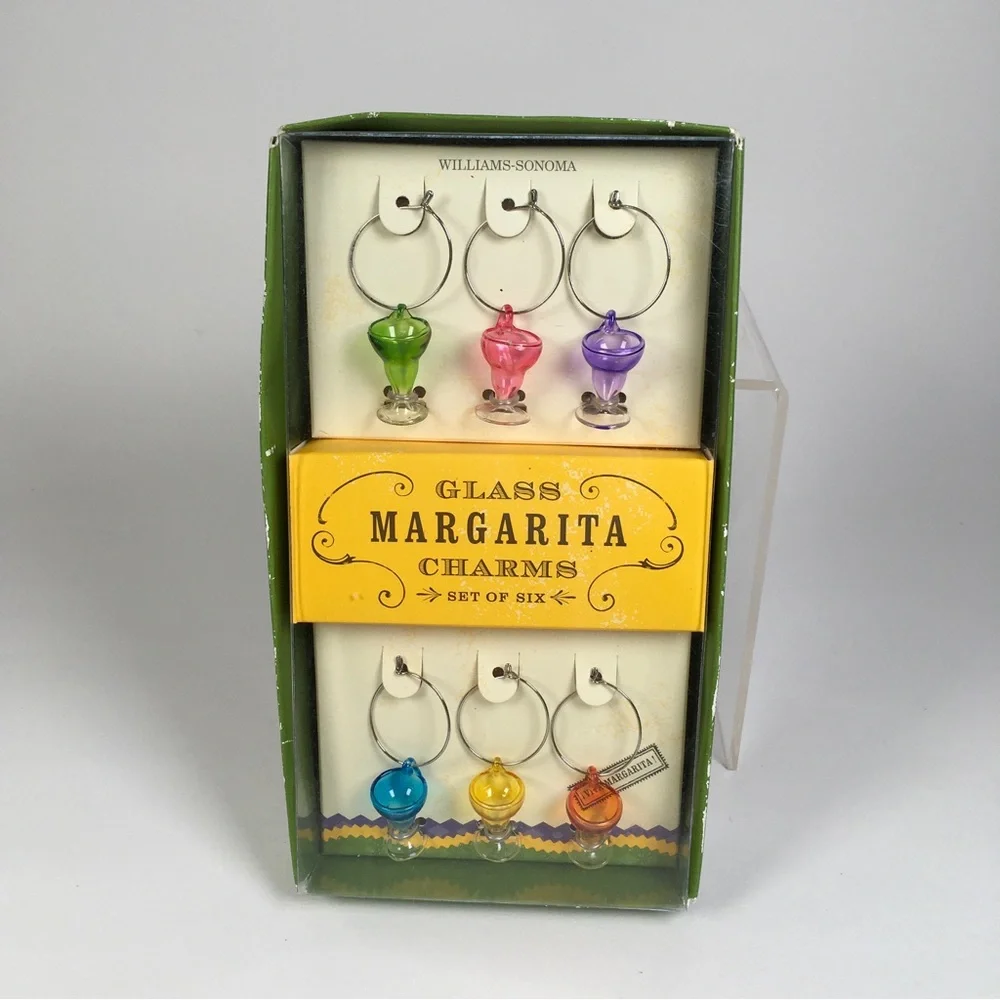 Vintage Williams Sonoma Margarita Glass Charms